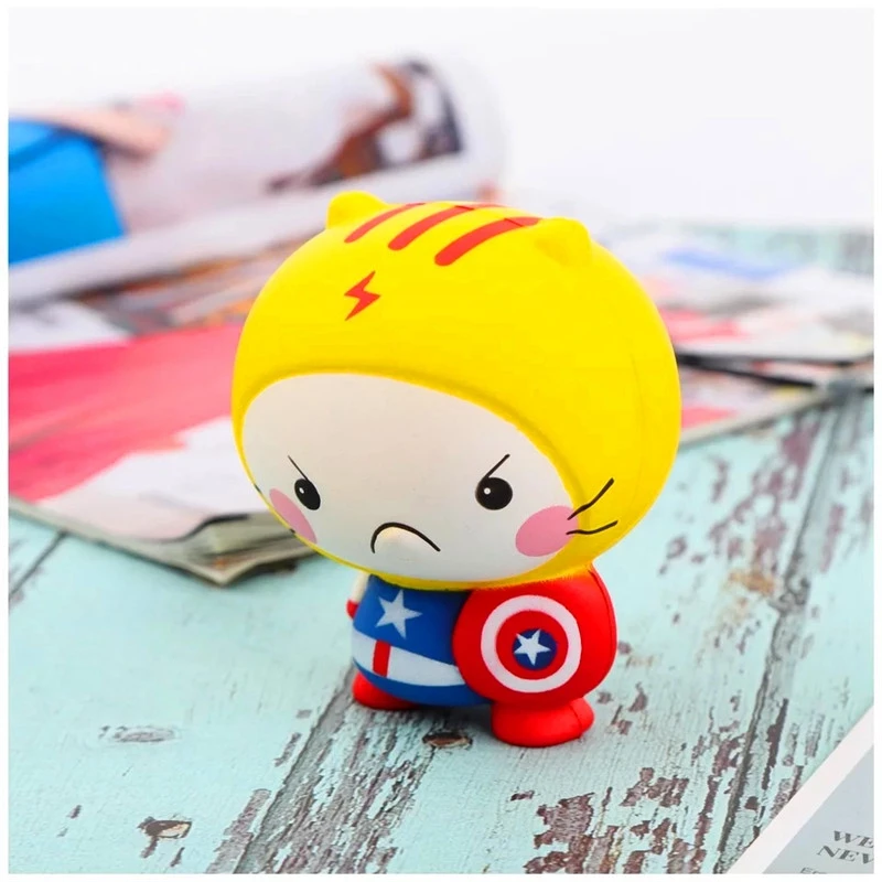 Сжимаемый динозавр Marvel Мстители Капитан Америка сжимаемые снятие стресса