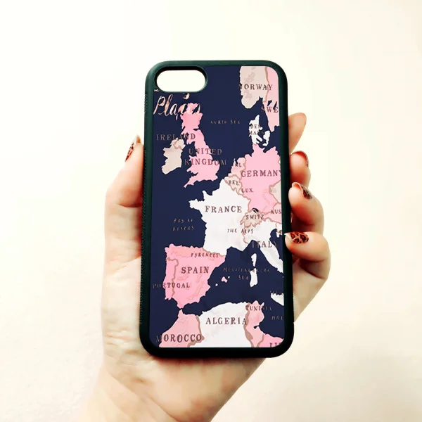 Мягкие силиконовые чехлы с картой Европы для телефонов apple iPhone 11 pro max 5s SE 6 6s plus 7 7plus
