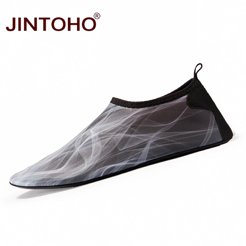 Летняя мужская акваобувь JINTOHO для плавания пляжная обувь большие яркие мужские