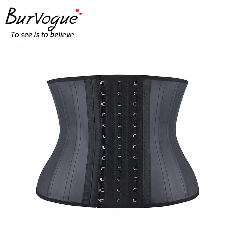 Женские корсеты Burvogue короткий торс из 25 стальных костей латексные для талии
