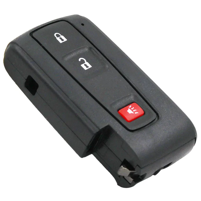 Чехол для смарт ключа с 3 кнопками чехол 2 + 1 (паника) Toyota Prius 2004 2009 Corolla Verso Camry|key