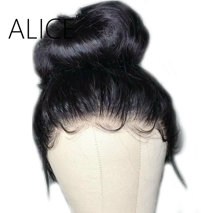 ALICE 150% плотность 360 кружевной фронтальный парик с детскими волосами