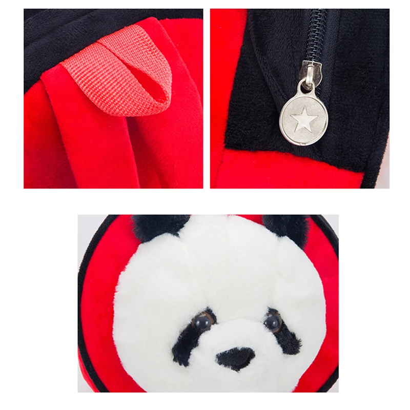 Детский рюкзак новый креативный плюшевый с пандой из мультфильма милый