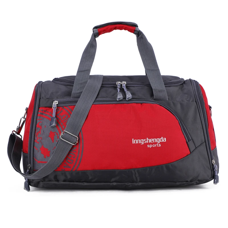 Большой емкости путешествия мала carry on duffle нейлоновый костюм большой вещевой мешок Дорожная сумка для мужчин - Цвет: Красный