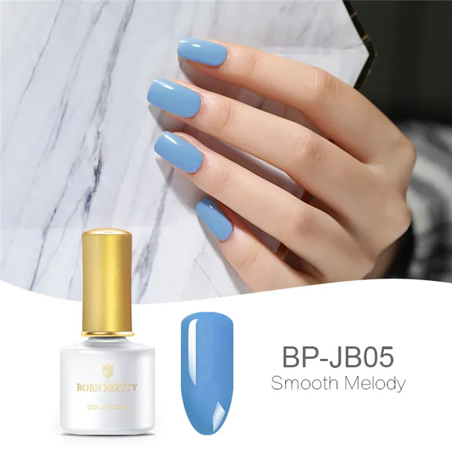 Серия BORN PRETTY Jazz Blue УФ-гель Чистый цвет ногтей 6 мл Гель-лак для ногтей отмачиваемый УФ-лак 1 бутылка гель для ногтей лак - Цвет: Smooth Melody