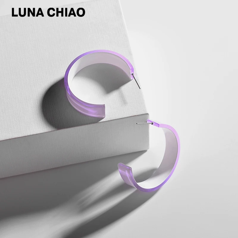 LUNA CHIAO 2020 Весна Лето Новое поступление серьги-кольца карамельных цветов