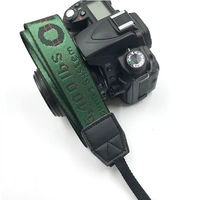 Dark green Белый неопреновый шейный ремень приятный мягкий наплечный ремень для камеры Canon Nikon Pentax sony Fujifilm Olympus аксессуары для камеры - Цвет: Dark green