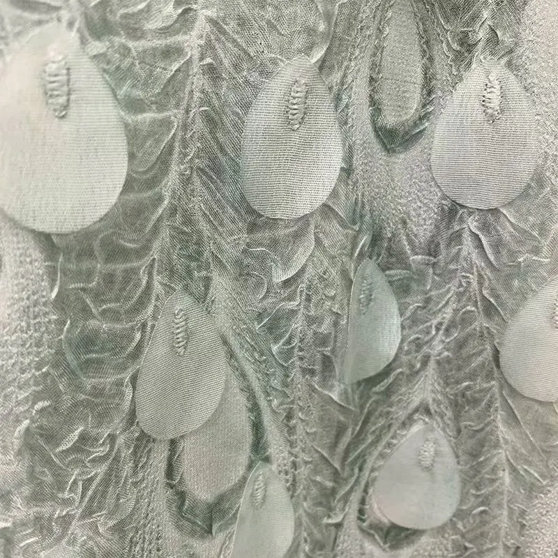 French Net Lace Fabric 2019 Latest African With Feather tassel Tulle High quality Nigerian HG17 | Дом и сад
