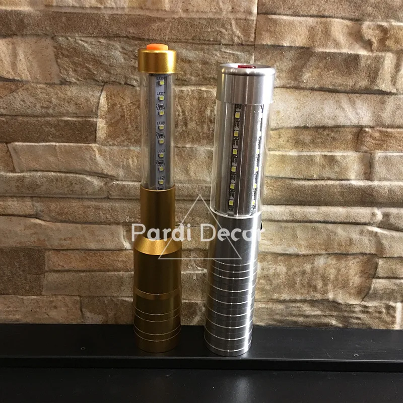 LB01/LB03 Золото Серебро LED Стробоскоп для бутылки электронный сверкающий мигающий