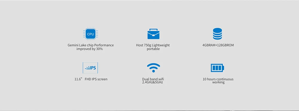 ALLDOCUBE KNote5 планшетный ПК 11,6 дюймов Windows 10 Intel Gemini Lake N4000 четырехъядерный 2,4 ГГц 4 Гб ОЗУ 64 Гб двойная WiFi фронтальная камера