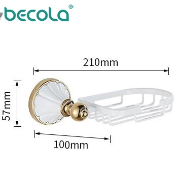 BECOLA набор аксессуаров для ванной комнаты, белая Подвеска для ванной, полированная зубная щетка, Золотое полотенце, держатель для бумаги, тканевый Крючок для ванной - Цвет: Soap network