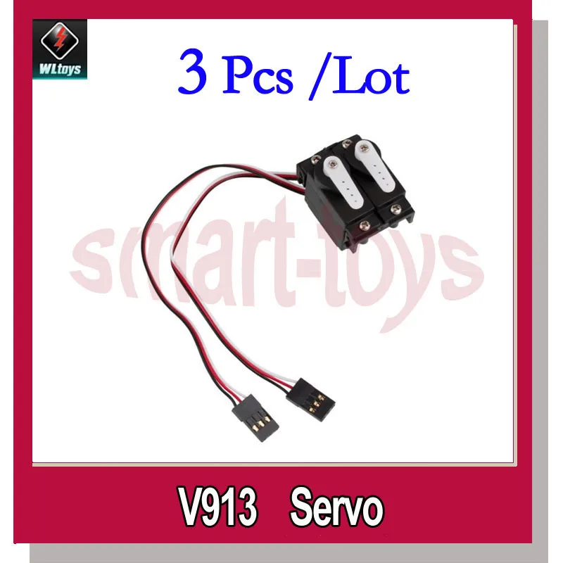 

3Pcs V913-13 Servo for Wltoys V913 RC Helicopter Spare Parts