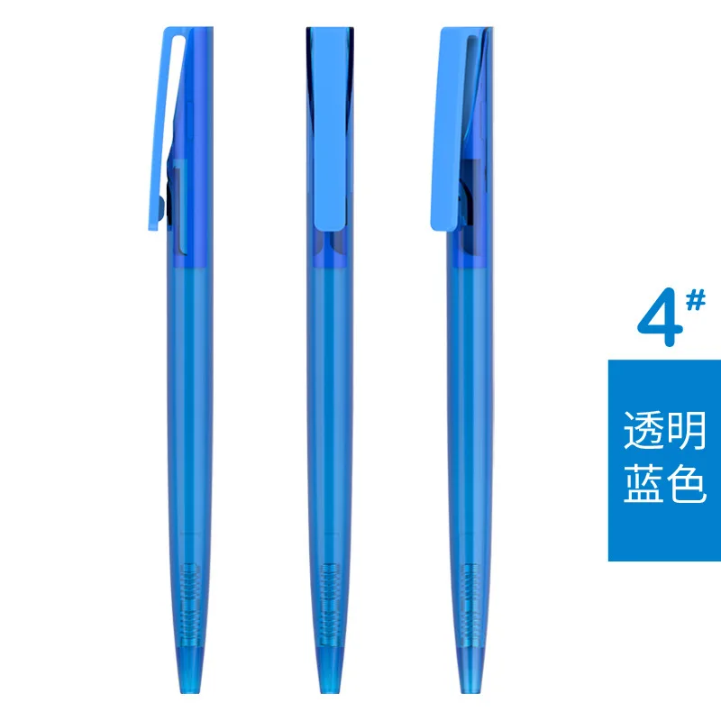 3pcs BZNVN Jane wholesale color press ballpoint pen plastic transparent advertising custom printed logo | Канцтовары для офиса и