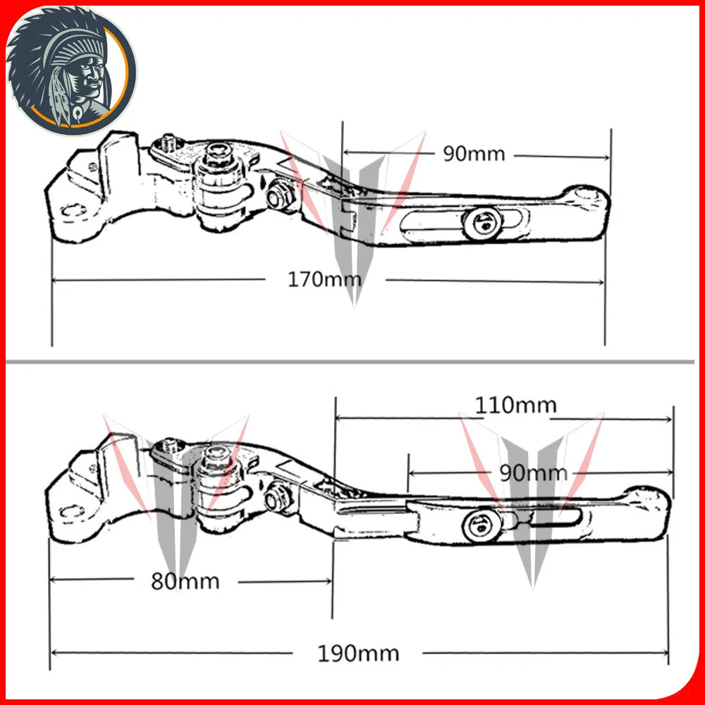 Motorcycle Folding Extendable CNC Moto Adjustable Clutch Brake Levers For Bajaj Pulsar 200 NS/200 RS/200 AS enlarge