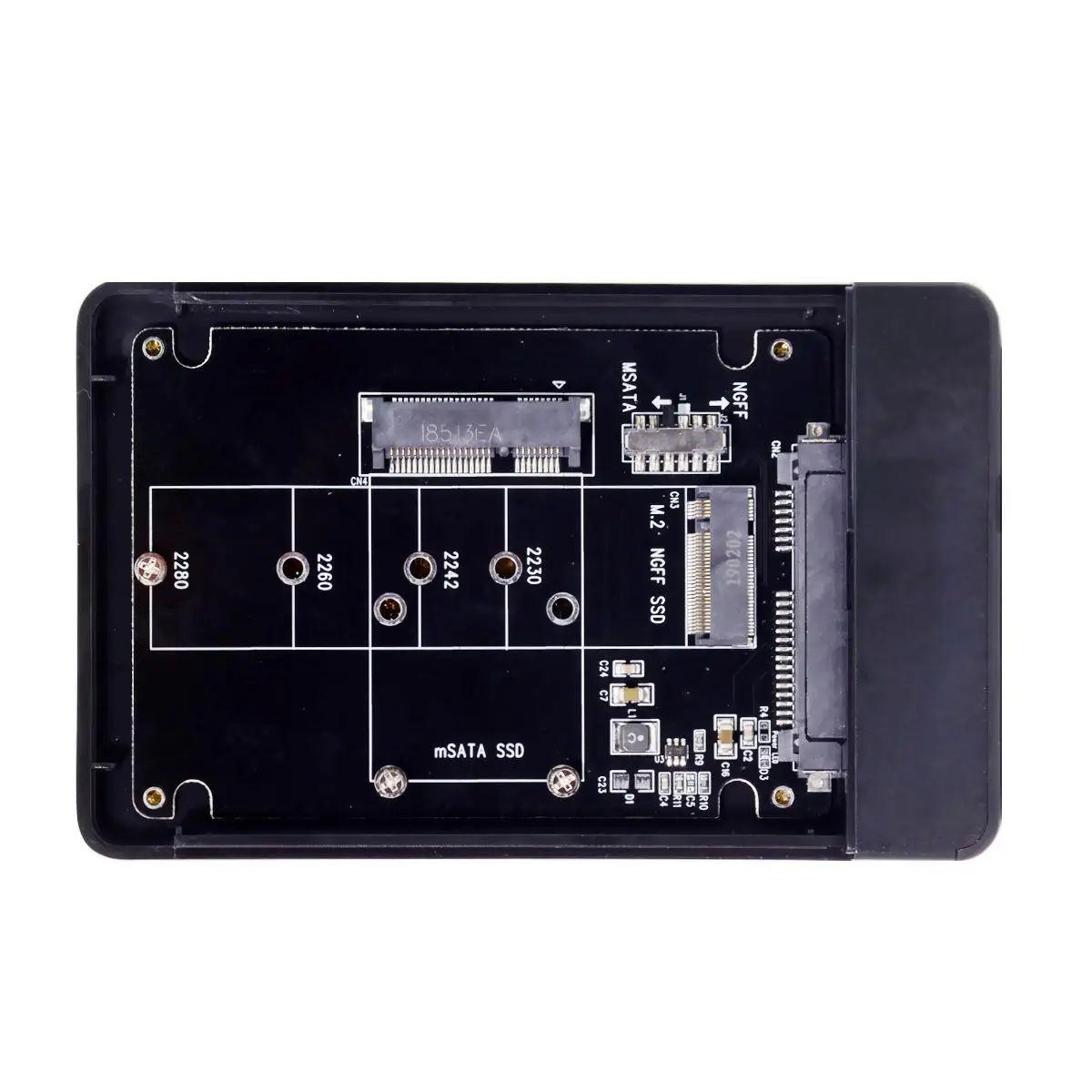 MSATA & Combo M.2 NGFF B key SSD для USB Type C чехол конвертер корпус с переключателем|Кабели