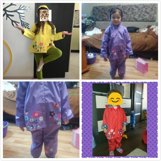 Детский пакет 2017 девушки весна осень прекрасный цветок защиты против ветра и