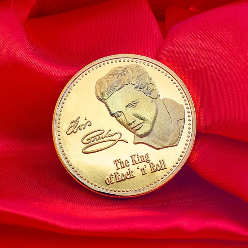 Памятная монета Elvis Presley коллекция искусств подарок BTC Биткоин сплав сувенир UU75