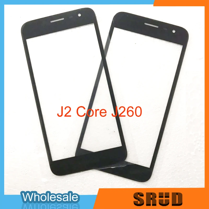 Черное внешнее стекло с ламинированным покрытием OCA для Samsung Galaxy J2 2015 J200 Pro 2018 J250 Core