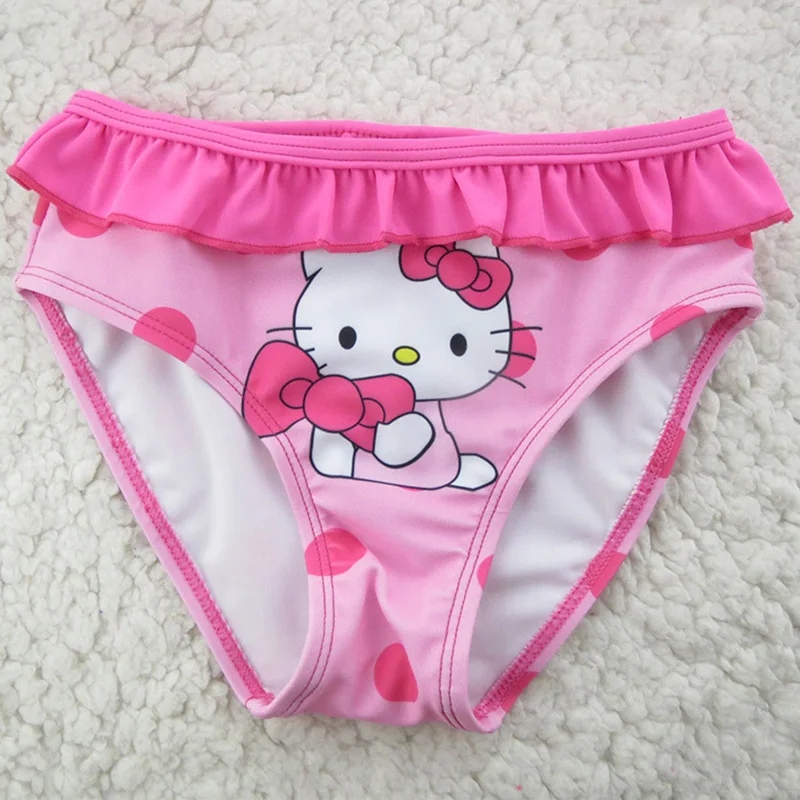 Купальный костюм для девочек новинка 2018 года Летний стиль бикини с изображением