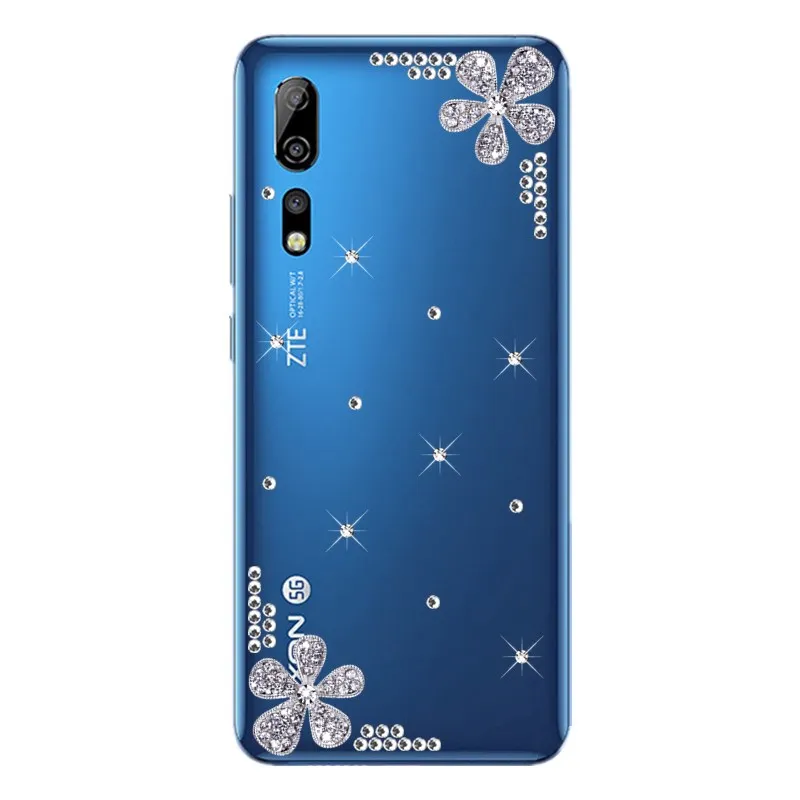 Для ZTE Nubia M2 Lite N1 N2 N3 Z11 Z9 Z17 Z18 mini блестящие розовые стразы чехол для телефона Axon 7 7S