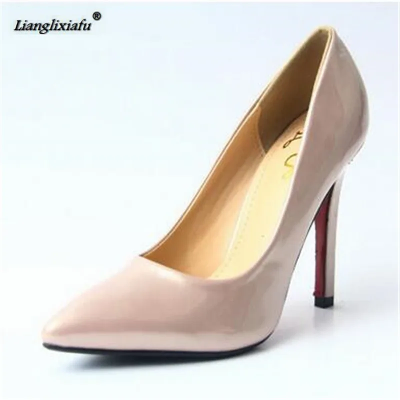 LLXF zapatos mujer 2017 г. Crossdresser сексуальные туфли на тонком высоком каблуке 11 см с острым
