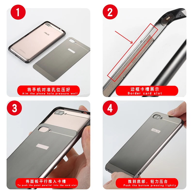 Роскошный чехол для ASUS Zenfone 4 MAX ZC554KL, металлический алюминиевый каркас, пластиковый чехол, чехол для Asus Zenfone 4 Max ZC520KL, чехол