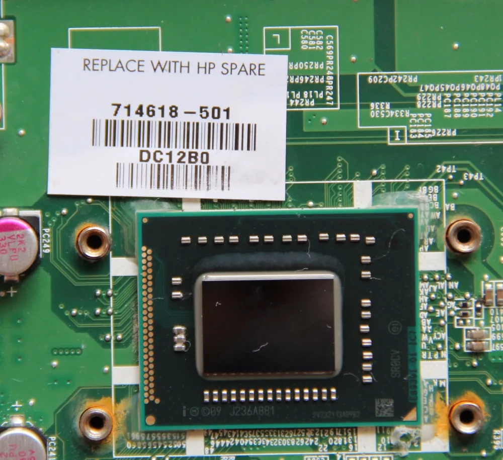714618 501 для HP Sleekbook 14 B материнская плата ноутбука DA0U33MB6D0 с I3 2367M CPU на борту DDR3