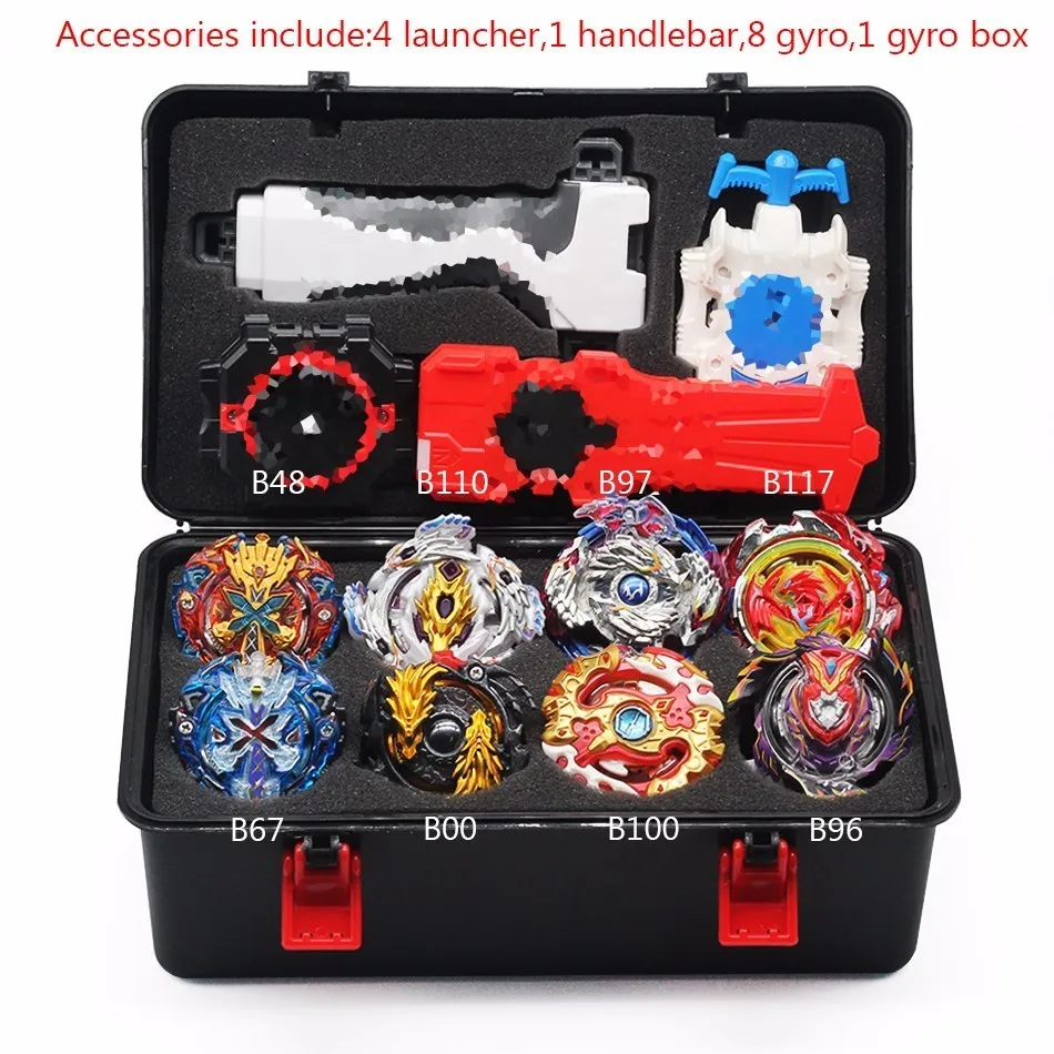 Топ Beyblade Burst B140 Bey Blade игрушка из металла Funsion Bayblade набор коробка для хранения с ручкой пусковая пластиковая коробка игрушки для детей