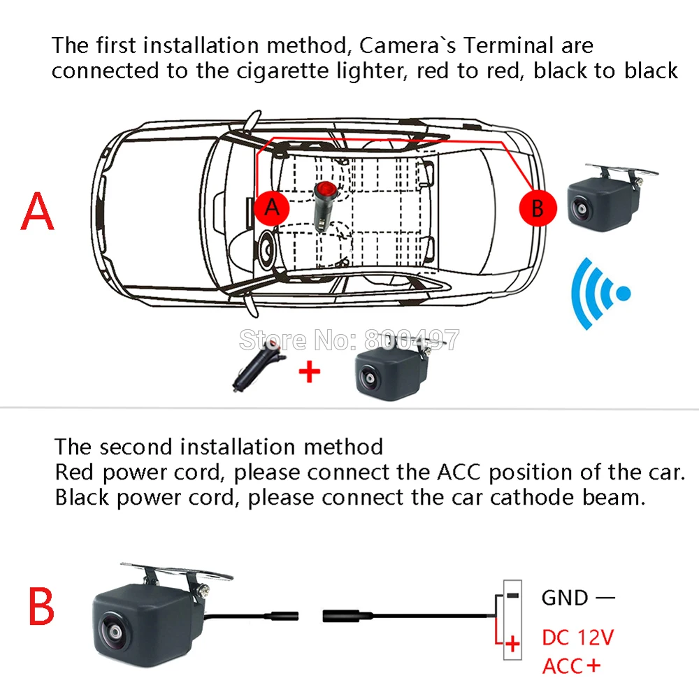 Новейшая автомобильная камера заднего вида DIY прикуриватель WiFi беспроводная камера заднего вида HD ночного видения резервная камера для Iphone IOS Android