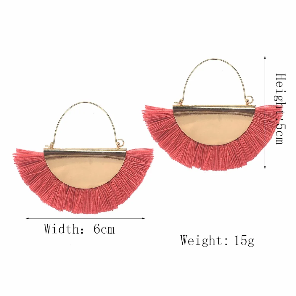 Женские богемные серьги с бахромой MANILAI модные ювелирные изделия из металла