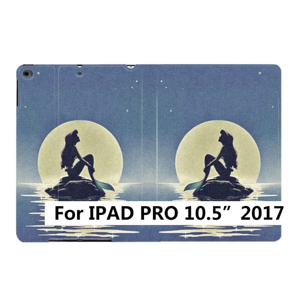 iPad PRO 10.5 2017 Русалочка морская Принцесса Ариэль для iPad Air 2 3 5 6th 9," 7th 10,2" 10," PRO Mini 4 5 планшет смарт-чехол - Цвет: iPad PRO 10.5 2017