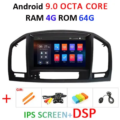 DSP Android 9,0 4G 64G Автомобильный gps радио для Opel Vauxhall Insignia DVD плеер навигация Сенсорный экран Мультимедиа стереосистемы аудио ПК - Цвет: 9.0 4G 64G IPS DSP