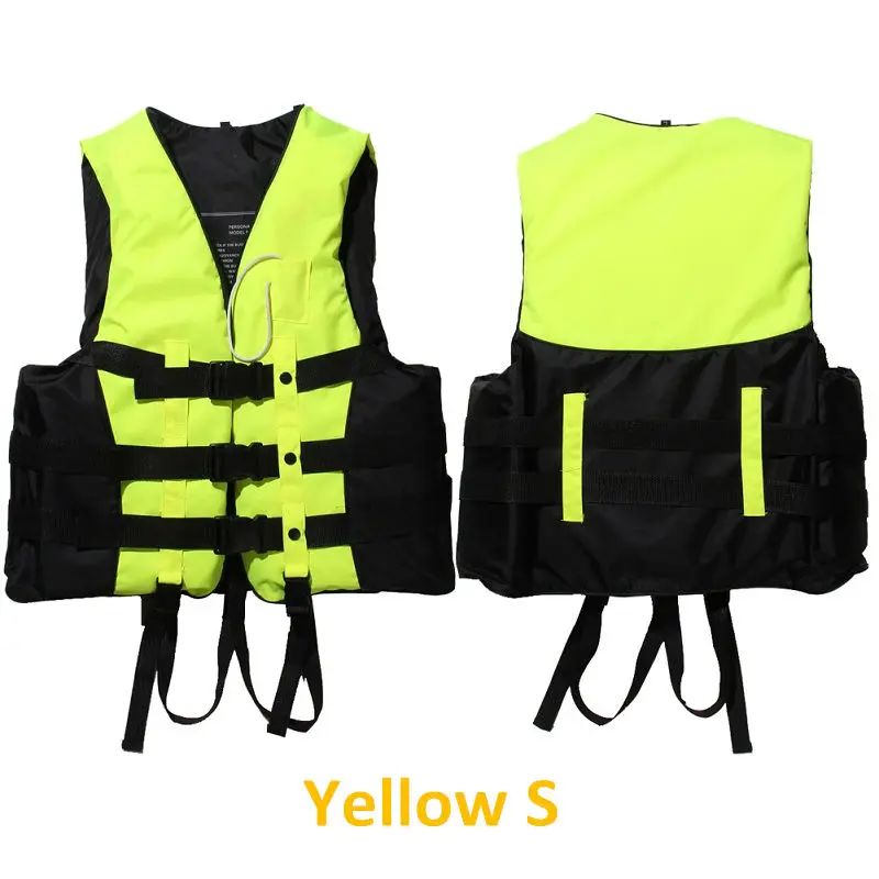 Yellow S Новинка, S-XXXL размеры, полиэстер, для взрослых, спасательный жилет для мужчин и женщин, универсальный, для плавания, плавания, катания на лыжах, серфинга, спасательный жилет из поролона со свистком - Цвет: Yellow S