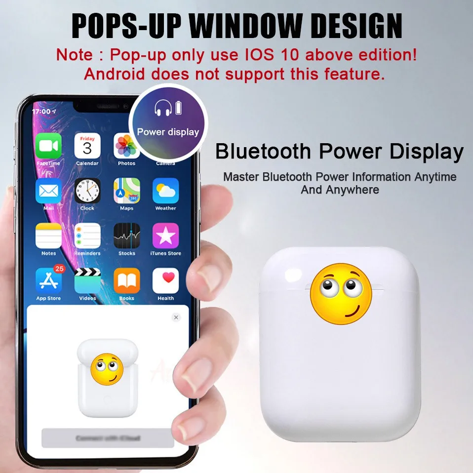 I60 TWS Pop Up 1:1 беспроводные Bluetooth наушники Беспроводная зарядка W1 чип бас наушники Беспроводная гарнитура PK i12 i20 i10 i30 TWS