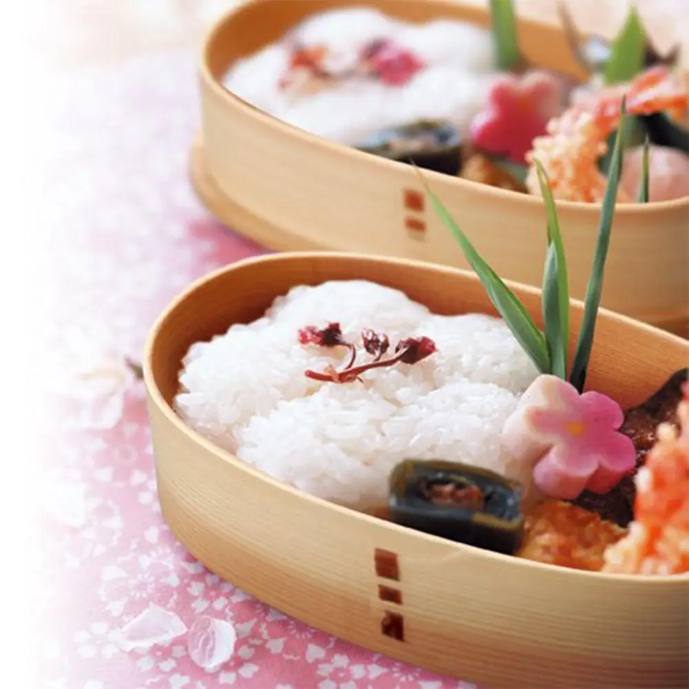 Креативный двухслойный деревянный Ланч бокс в японском стиле для взрослых детей