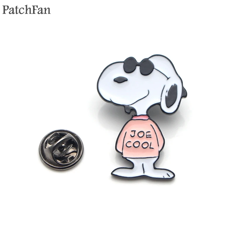 Patchfan собаки мультфильм цинкового сплава шпильки значки para рубашка сумка Одежда Кепка рюкзак броши для обуви Значки украшения A1834
