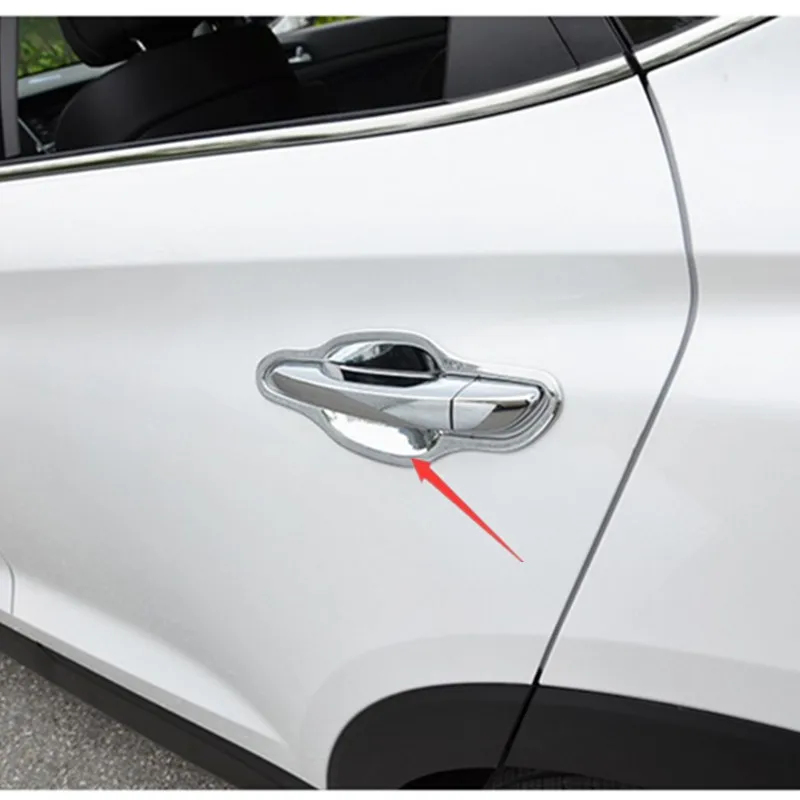 Автомобильный Стайлинг ABS Хромированная дверная ручка Чаша Дверная защитное