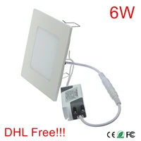 low price 100pcs 6w panel light high quality 2835 smd led ceiling light for home light ac85 265v led panel light