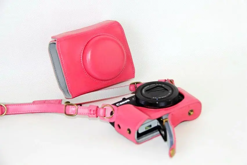 Роскошный Винтажный чехол из искусственной кожи в стиле ретро для камеры Canon