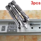 3 ШТ. HSS Titanium Покрытием Потайной и Снятия Заусенцев Сверло Набор Ручного Инструмента Для Резки Металла Древесины Сверла