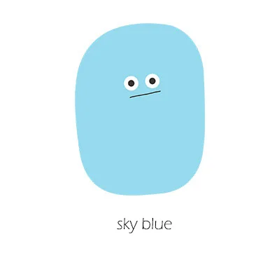 sky blue Kawaii Милая наклейка для глаз, маркеры, закладки, блокнот, список повесток дня, клейкая бумага для заметок, Канцтовары, офисные принадлежности Papeleria sl1751 - Цвет: sky blue