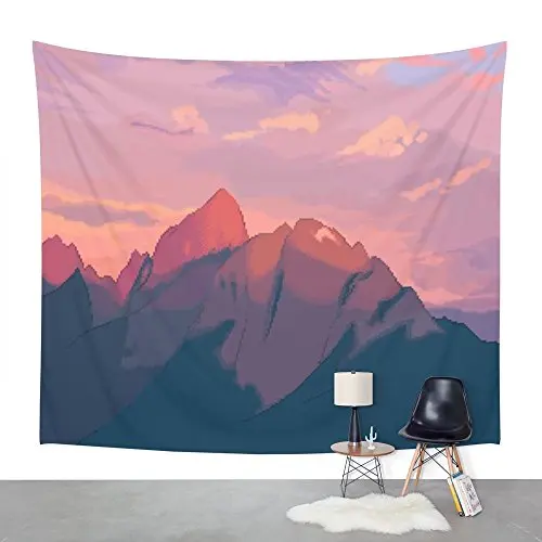 Sunset Hues Wall Tapestry Hanging for Home Psychedelic Bedspread Art Carpet 4 Sizes | Дом и сад