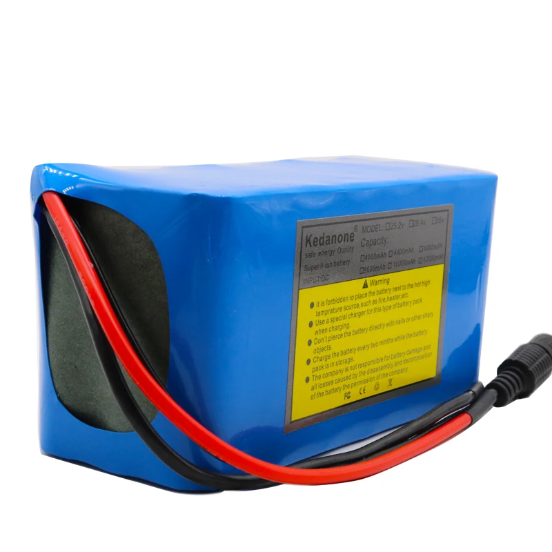 High capacity 29.4V 6Ah 7S3P 18650 Battery li-ion battery pack 29.4v 6000mah Electric bicycle moped /Li-ion + Charger | Электроника