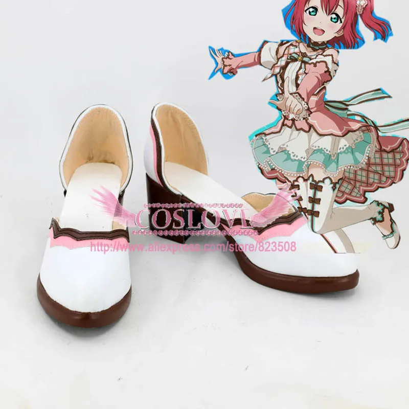 

Lovelive! Солнце! Ruby Kurosawa/Белая обувь на День Святого Валентина; Обувь для костюмированной вечеринки; CosplayLove для Хэллоуина; Рождественская вечер...