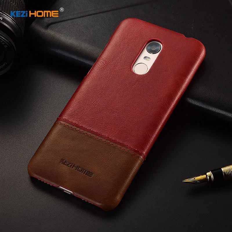 Чехол для Xiaomi Redmi 5 Plus KEZiHOME роскошный популярный цвет натуральная кожа твердая