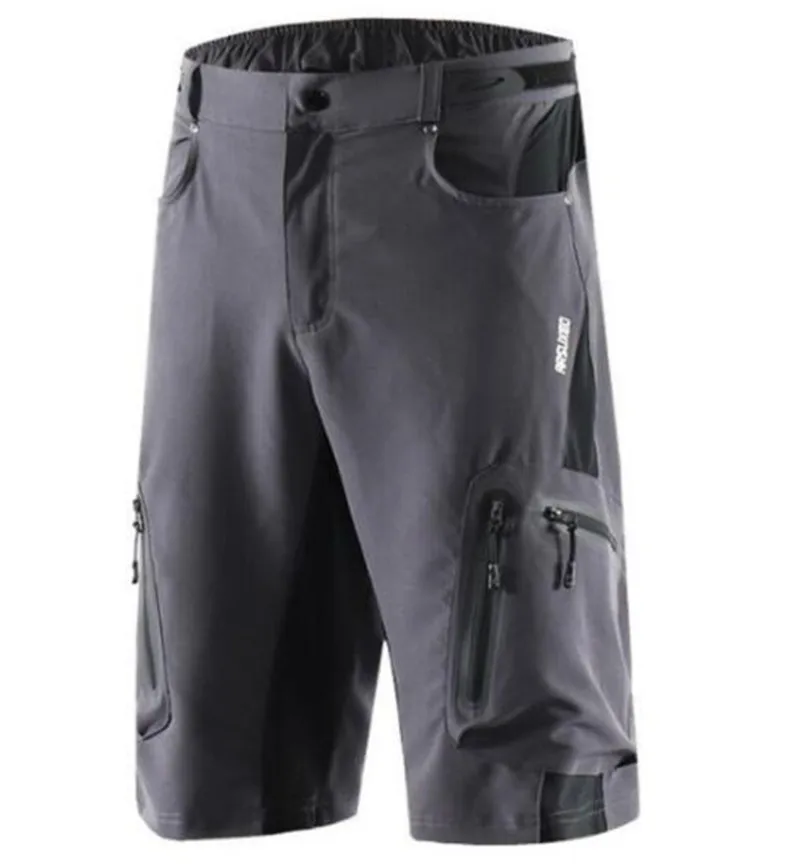 1202 gray ARSUXEO мужские спортивные шорты для велоспорта, быстросохнущие шорты для горного велосипеда, водостойкие шорты для горного велосипеда - Цвет: 1202 gray