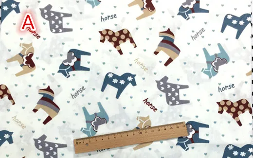 50*160 см лошадь хлопчатобумажная ткань метр сделай сам ручная работа швейная Telas Para