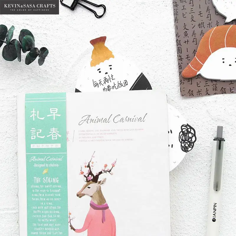 Суши стикер для канцелярских товаров блокнот 30 страниц канцелярские Липкие