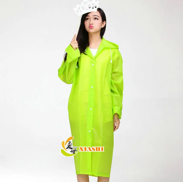 Новая Экологически чистая Водонепроницаемая Зеленая прозрачная ветровка EVA для