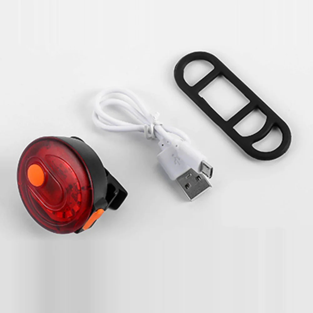 Hot Sale USB Rechargeable Bike Rear Bicycle Lights Safety Warning LED Tail Lamp Laser Flashing Bright lamp Mount | Спорт и
